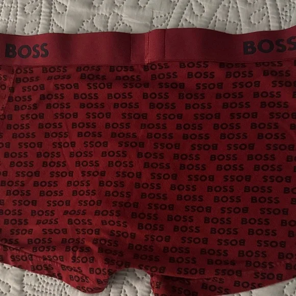 Boss Men's Boxer Briefs - dark blue, red, and brown - Picture 5 of 9